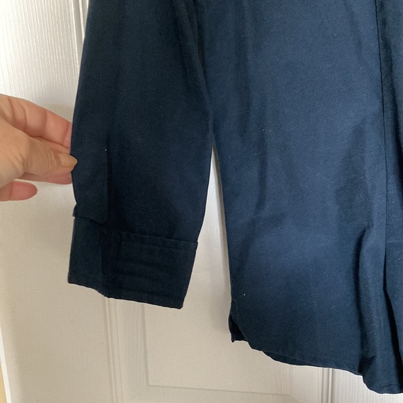 Tommy Hilfiger Shirt Blouse Y2K Cotton Velcro Closure, Dark Blue, M - Picture 6 of 9
